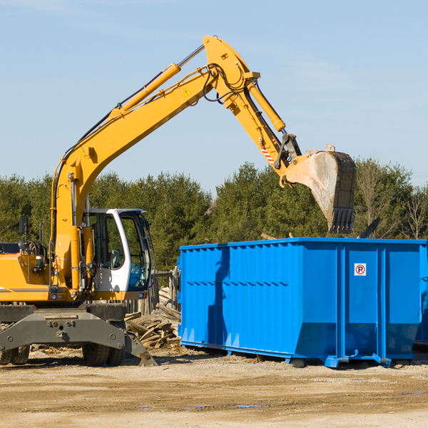 what are the rental fees for a residential dumpster in Bushton KS